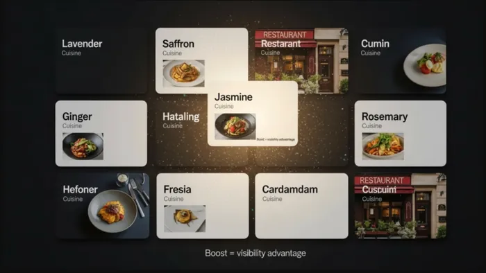 A restaurant owner reviewing orders